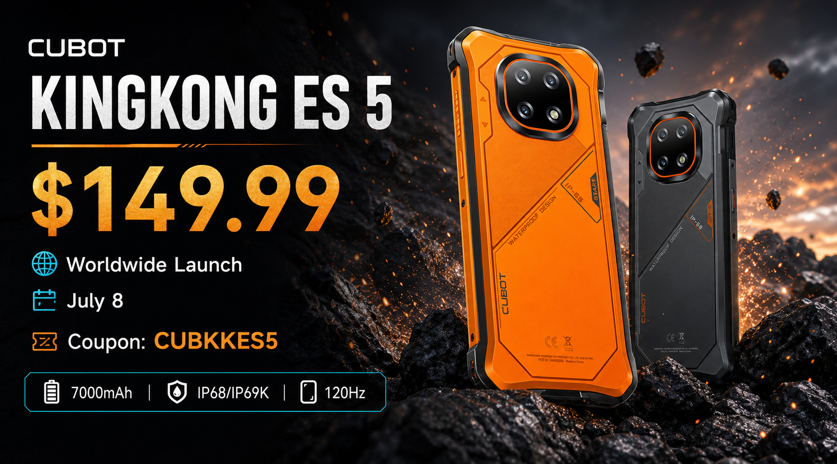 CUBOT KINGKONG ES 5 Official Launch | Global Sale on AliExpress Starts at $149.99